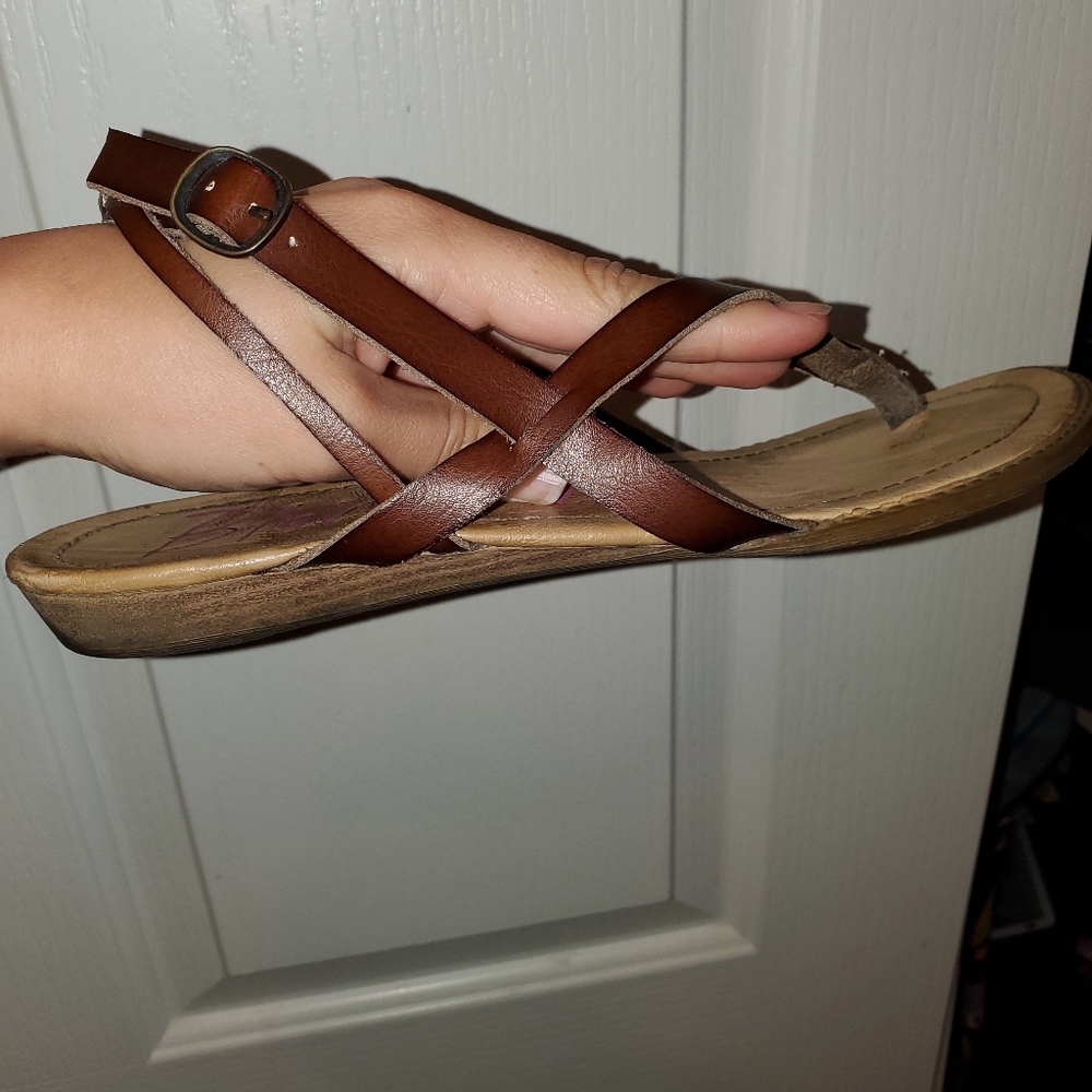 Blowfish Brown Sandals Sz 10